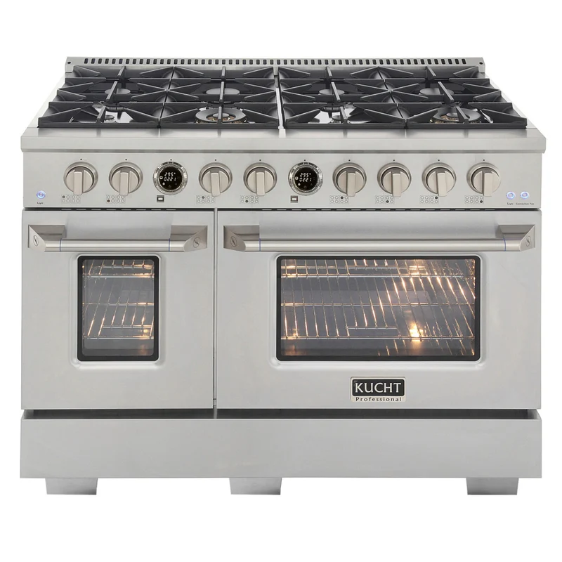 Kucht - 48 po Série KXP Cuisinière double énergie Propane - Acier inoxydable