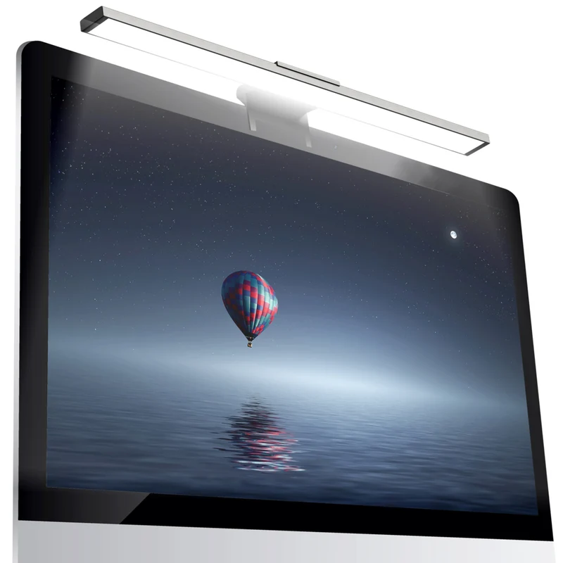 IMPOTEK - Barre lumineuse pour écran LED, lampe d'écran intelligente avec antireflet, contrôle tactile, gradation automatique, minuterie d'extinction