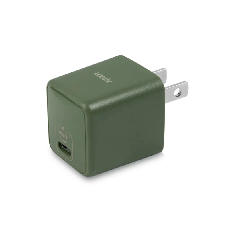 LOGiiX Power Cube Mini 30W PD Wall Charger (2022) - Green