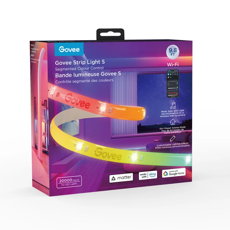 Govee 9.8' Wi-Fi RGBICW LED Strip Light 'S'