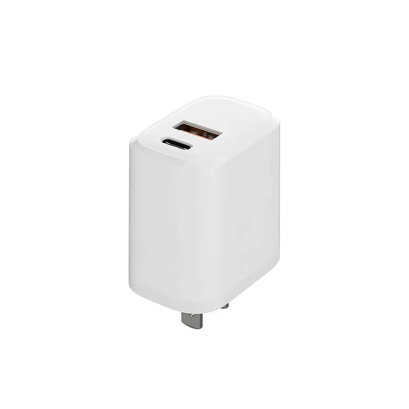 Evry 20W USB-A & USB-C Wall Charger - White