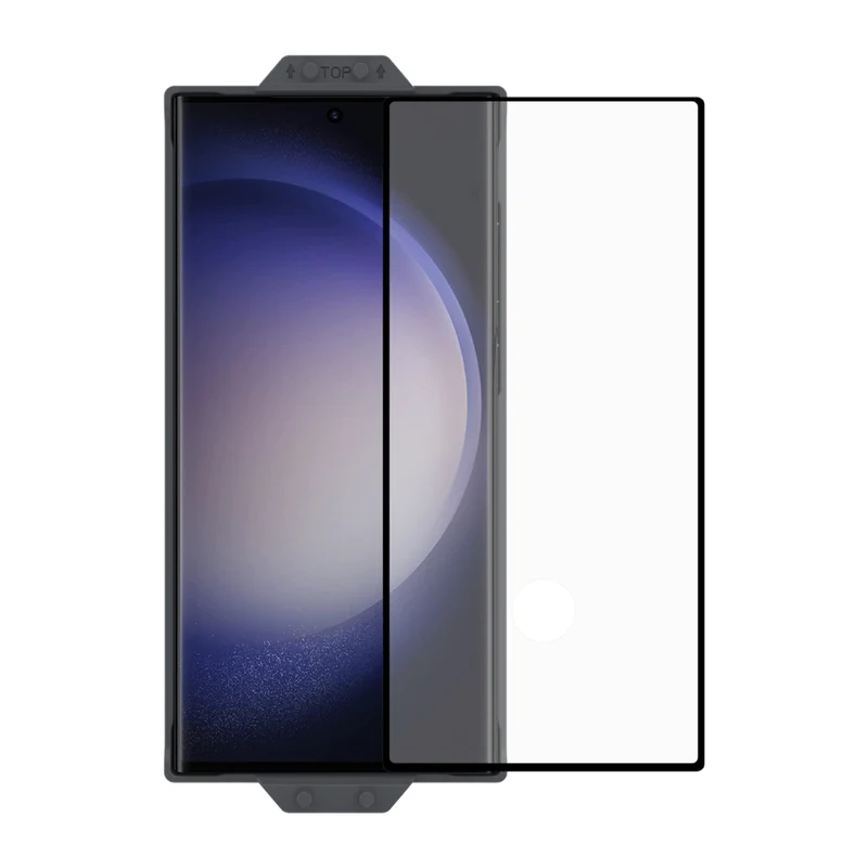 AXS ARMORGlass Pro 3D Curved Antimicrobial with installation tray for Basic Samsung Galaxy S23 Ultra