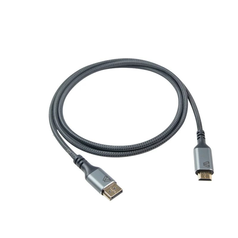 BlueDiamond Pro Display Port 1.4 to HDMI 2.1 UHD 8K Cable - 10ft - Grey