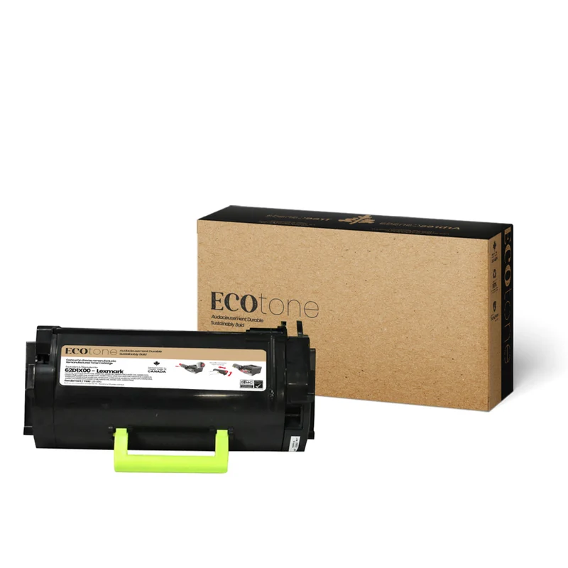 Ecotone Lexmark 62D1X00 Remanufactured Ecotone Toner - Black