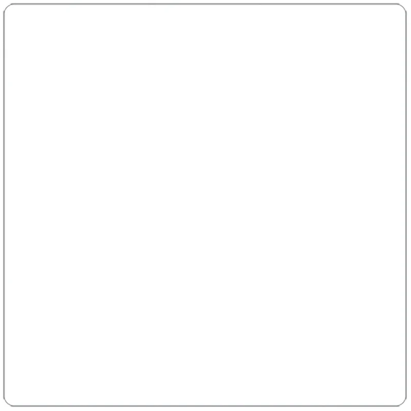 SPC - Étiquette Adhésive Perforée à Tansfert Thermique - 4 po x 4 po - Mandrin de 7,6 cm - Blanc - Paquet de 1000