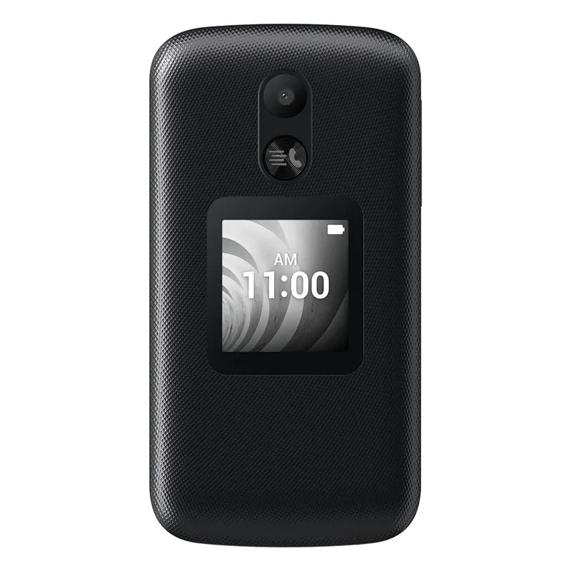 TCL - Téléphone intelligent pliable 2,8 po – 1 Go RAM – Volcano Noir – Débloqué