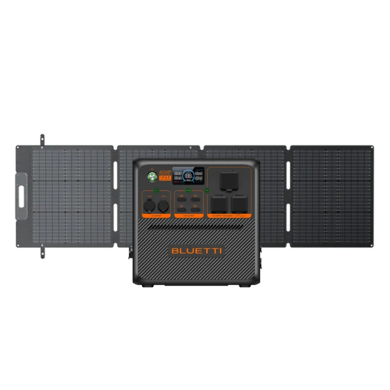 Bluetti - Centrale électrique portable Premium Series AC240P et panneau solaire SP200L