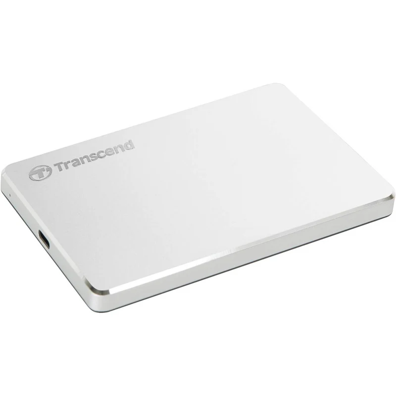 Transcend - Disque dur externe portable USB-C Storejet 25C3S - 2 To - Argent