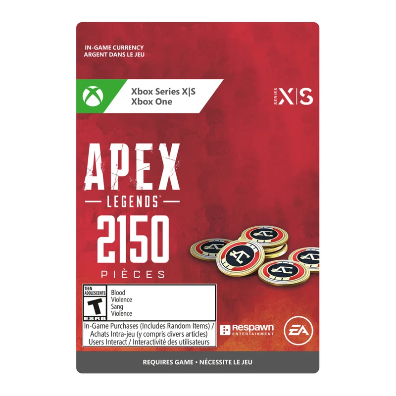 APEX Legends: 2150 pièces pour Xbox Series X/S et Xbox One [Télécharger]