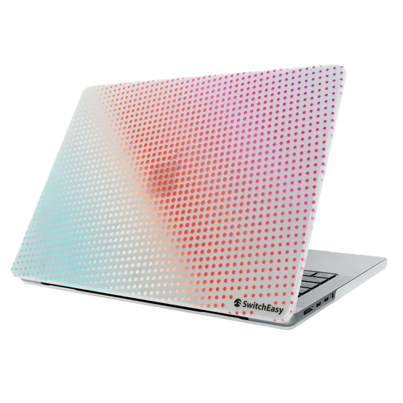 SwitchEasy Artist Protective Case for MacBook Air 13.6" (M2 2022 / M3 2024) - Polka Dots/Aurora