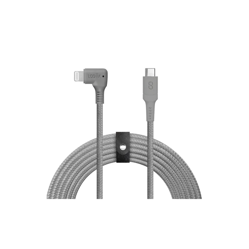 LOGiiX - Piston Connect XL 90 USB-C vers Lightning - 3M - Gris graphite