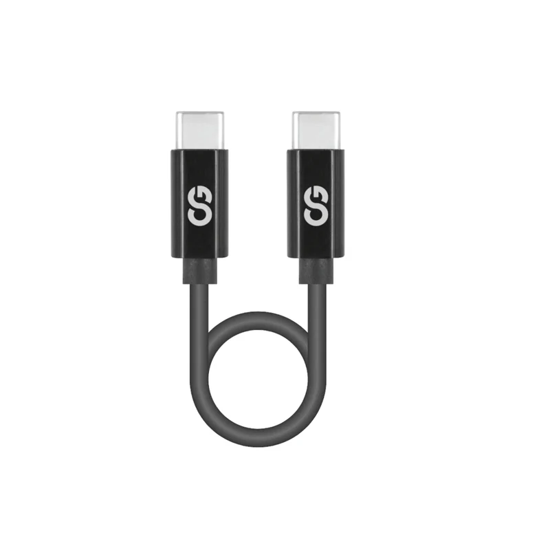 LOGiiX Sync & Charge Shortie USB-C to USB-C - 30cm - Black