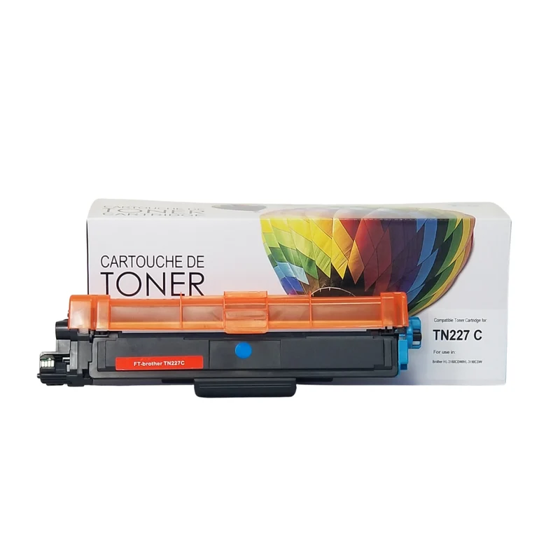 Balloon Brand TN227C Compatible Brother Toner Cartridge - High Yield - Cyan