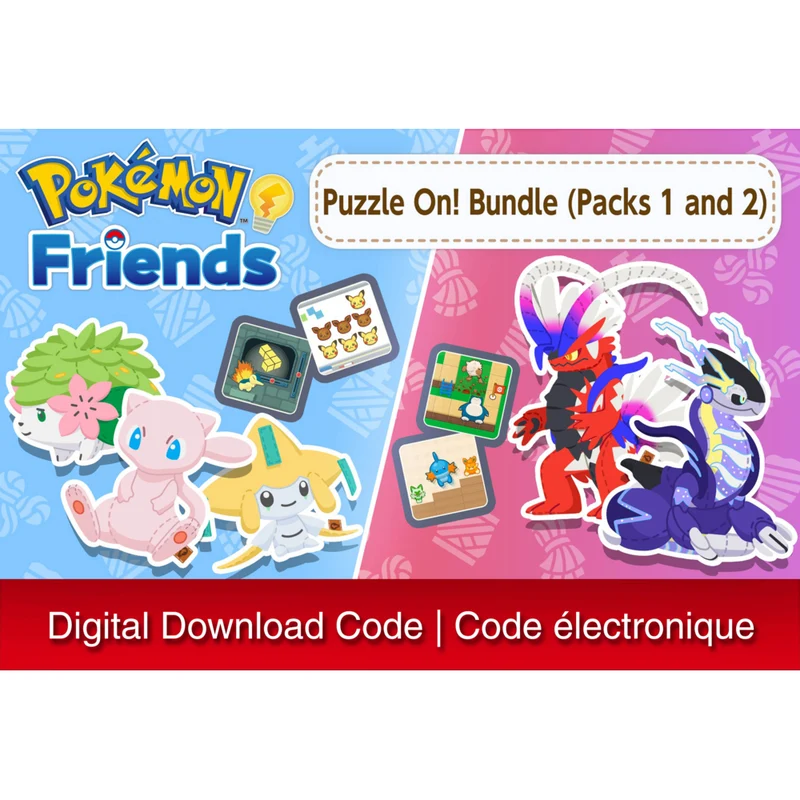 Pokemon Friends Puzzle On! Pack 1 et 2 pour Nintendo Switch [Téléchargement numérique]