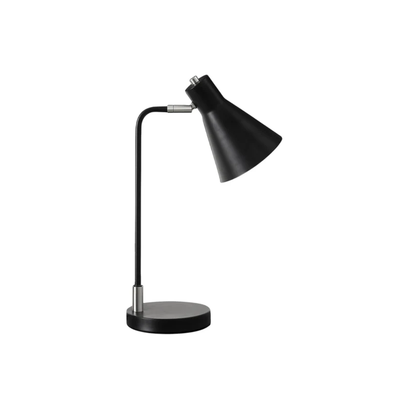 Monarch Specialties - Luminaire - 17 po H Lampe De Table - Métal Noir - Métal Argenté - Contemporain
