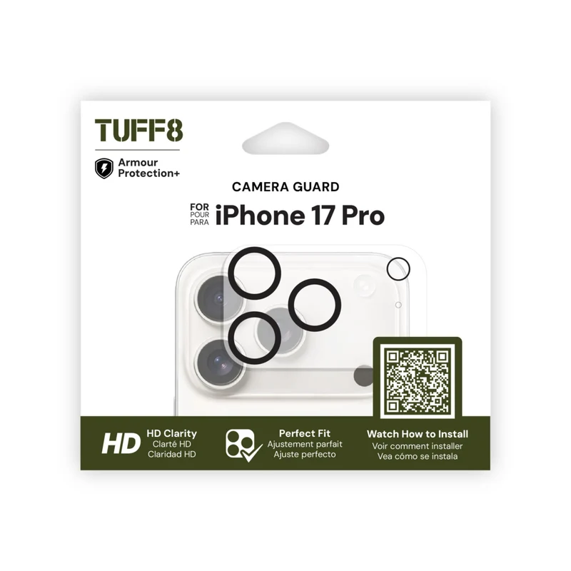 TUFF8 Camera Guard for iPhone 17 Pro