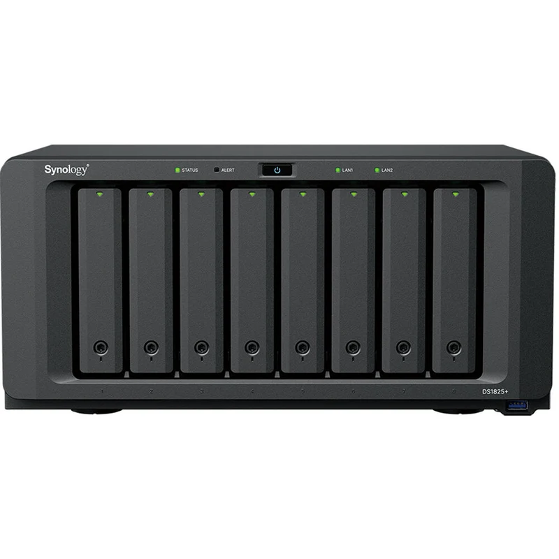 Synology - DS1825+ Serveur NAS DiskStation à 8 baies - AMD Ryzen V1500B - 8 Go de RAM