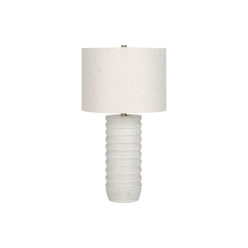 Monarch Specialties - Luminaire - 28 po H Lampe De Table - Résine Crème - Abat-Jour Ivoire / Crème - Transitionnel