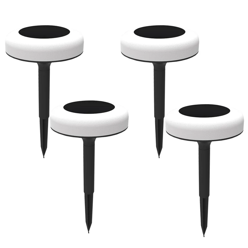 Bell+Howell - Lampes solaires LED Vividisk Colour pour allée extérieure - Paquet de 4