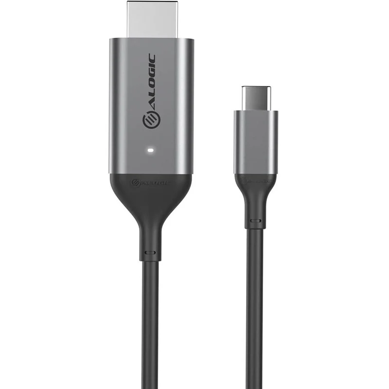 ALOGIC - Câble Ultra USB-C (mâle) vers HDMI (mâle) de 2 m - 4K à 60 Hz - Gris sidéral