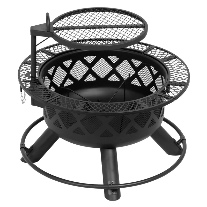 Shinerich 24" Fire Pit with Grill