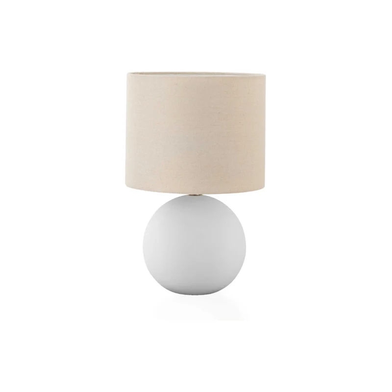 Monarch Specialties 16" H Contemporary Table Lamp - Cream Shade / Cream Ceramic