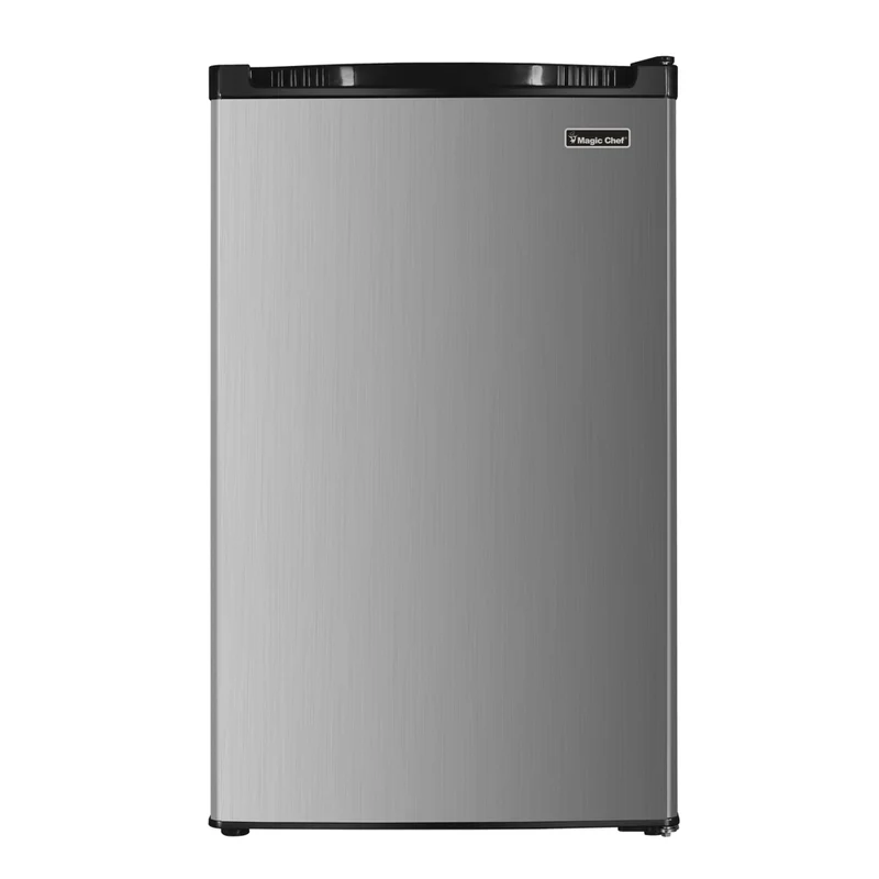 Magic Chef 4.4 cu. ft. Mini Refrigerator in Stainless Look with Freezer Section