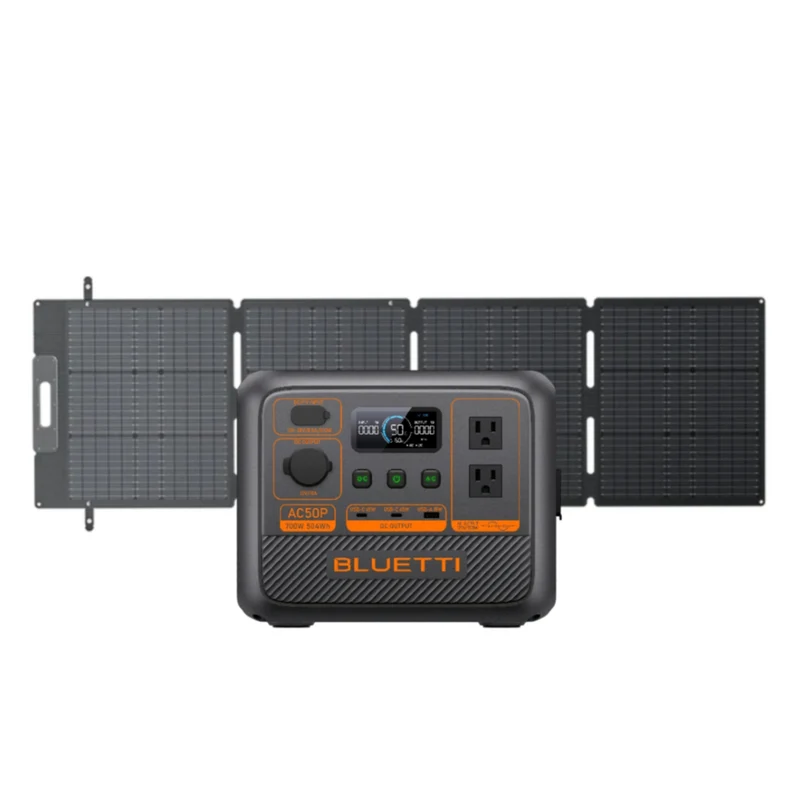 Bluetti - Centrale électrique portable Premium Series AC50P et panneau solaire SP200L