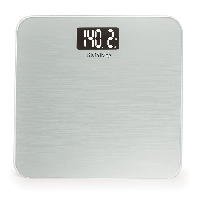 BIOS Living - Pèse-personne numérique métallisé - Argent