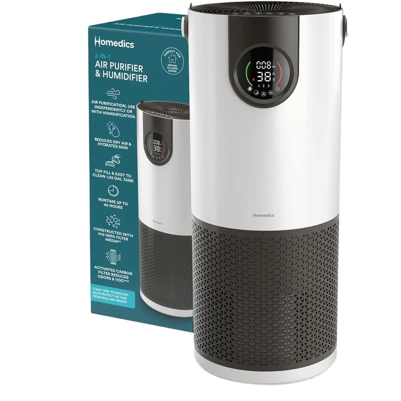 Homedics H400 2-in-1 Cool Mist Humidifier & Air Purifier