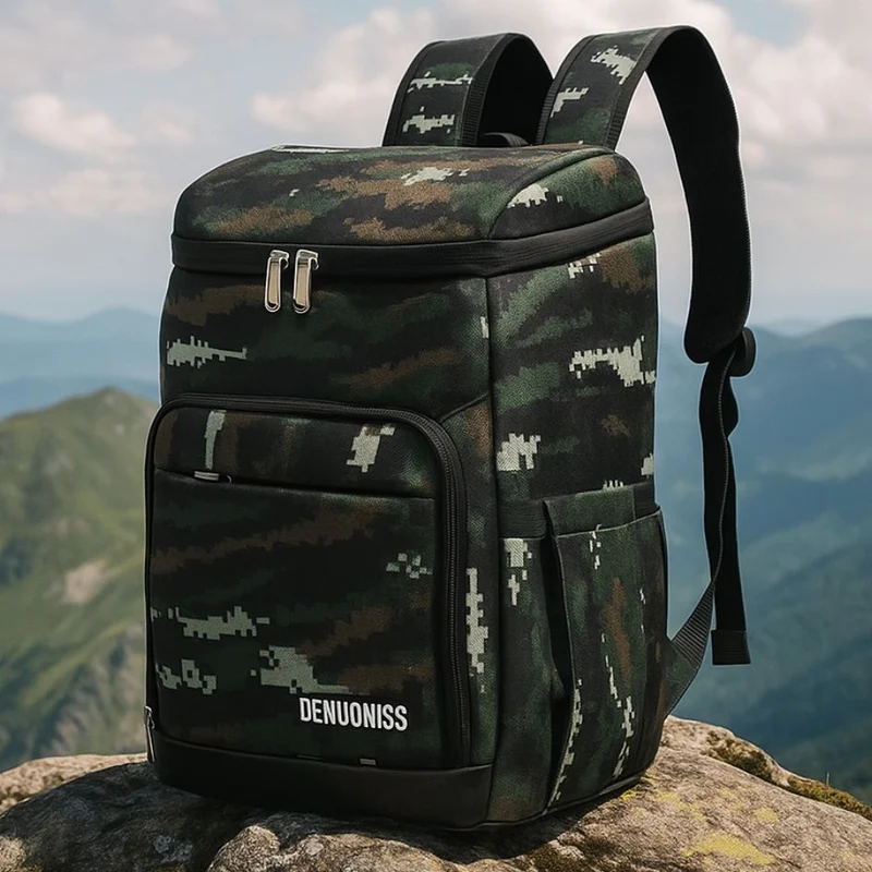 SAC A DOS ISOTHERME - DENUO CAMOUFLAGE VERT