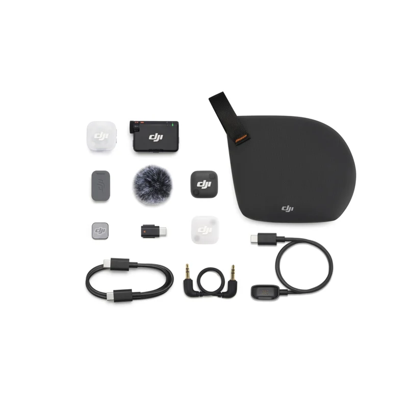 DJI - Kit microphone sans fil Mic Mini 2 avec émetteur et récepteur