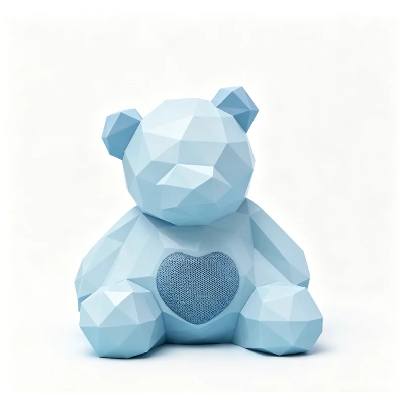 Kemilife Cyber-Style Teddy Bear Bluetooth Speaker - Blue