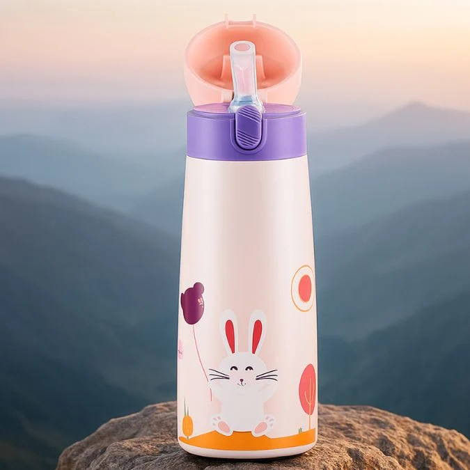 Gourde Enfant isotherme - Splashy 500 ml avec paille