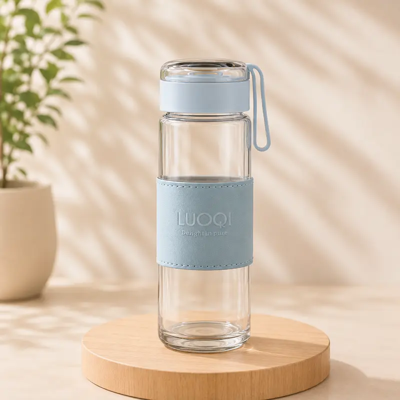 Gourde en verre filtrante - Goût pur & design