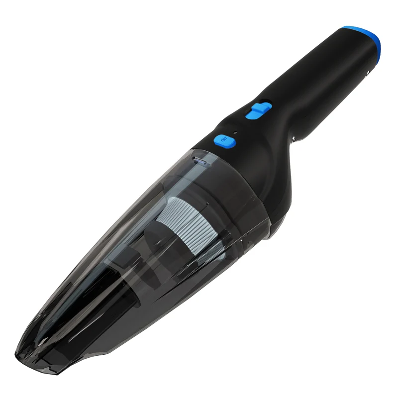 Panni H1 MAX 12V Cordless Hand Vacuum with Charging Stand and Cleaning Attachments - Black