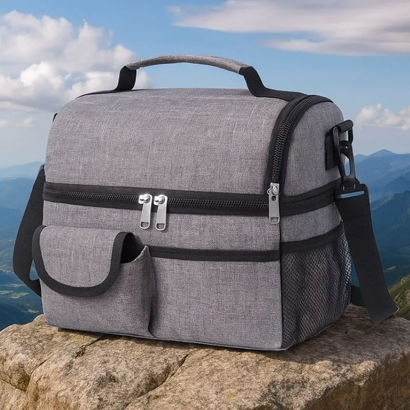Sac repas isotherme 10 L à double compartiment – BentoBag