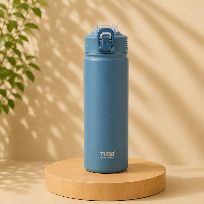 Gourde en inox avec paille - Isotherme | FlowBottle