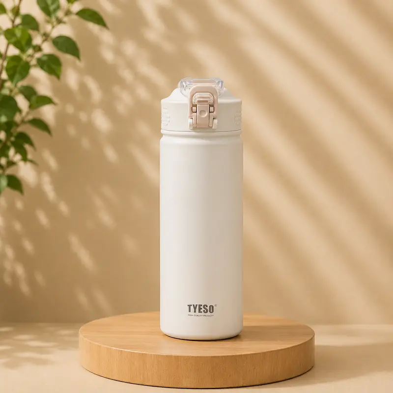 Gourde en inox avec paille - Isotherme | FlowBottle