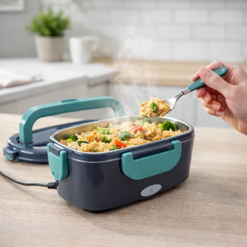 Lunch Box Chauffante Inox | ThermoLunch Express : Repas Chaud Bureau