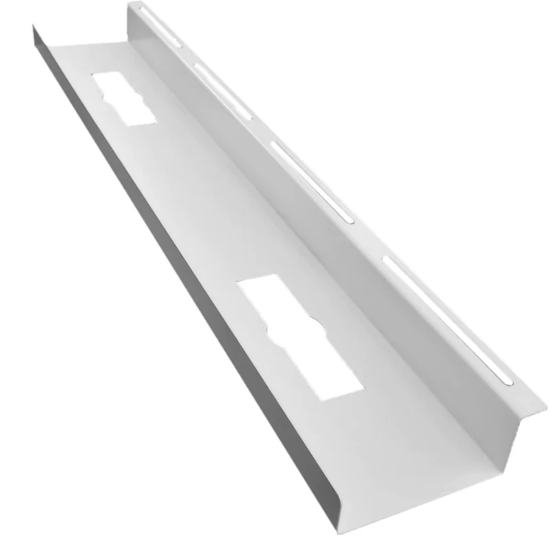 MotionGrey Under Desk Cable Management Tray - Cord Organizer for Standing Desks & Workstations - White