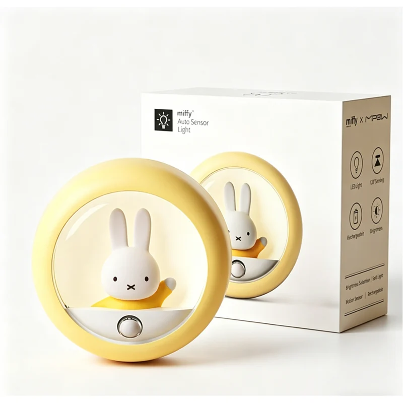 MiPow - Veilleuse LED à capteur de vitesse Miffy sous licence officielle - Rose