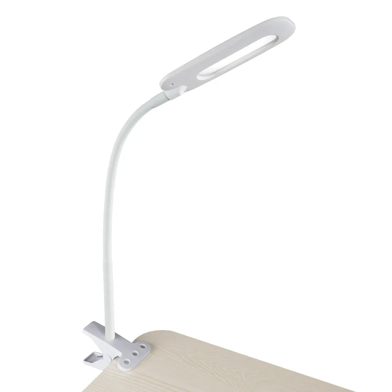 OttLite Flexible Soft Touch LED Clip - Clearsun - White