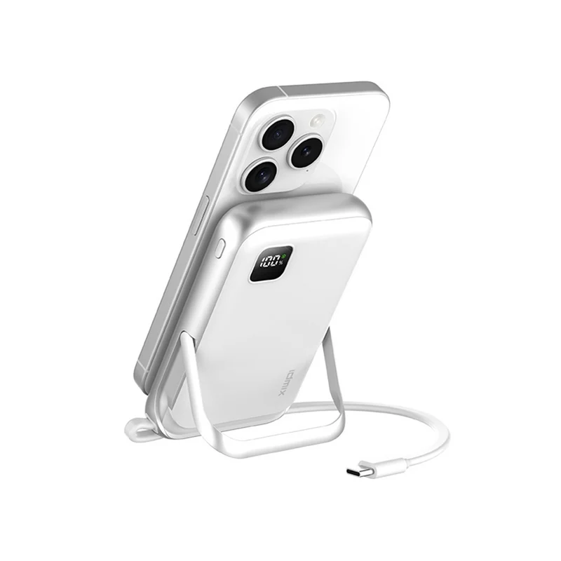 Idmix Q10 Pro III Magnetic Wireless Power Bank - White