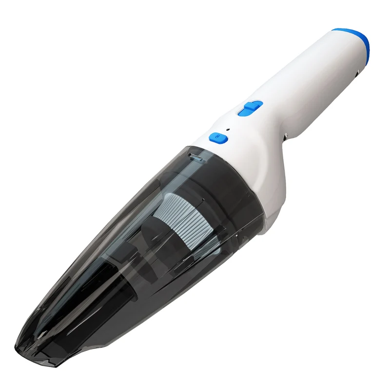 Panni - Aspirateur à main sans fil 8 V avec suceur plat, accessoire de dépoussiérage et large brosse - Blanc