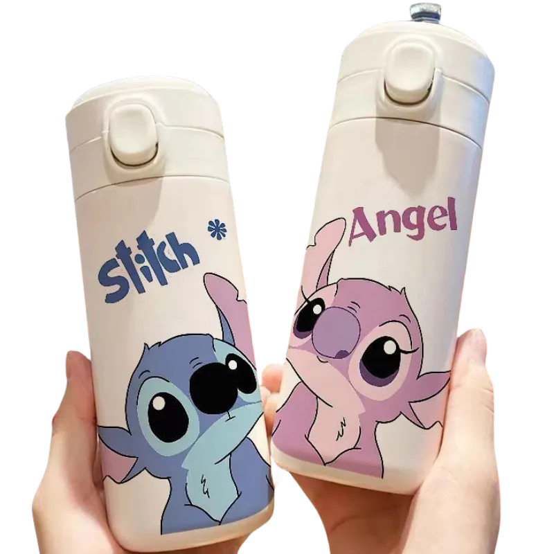 Gourde Stitch Bleu Et Rose