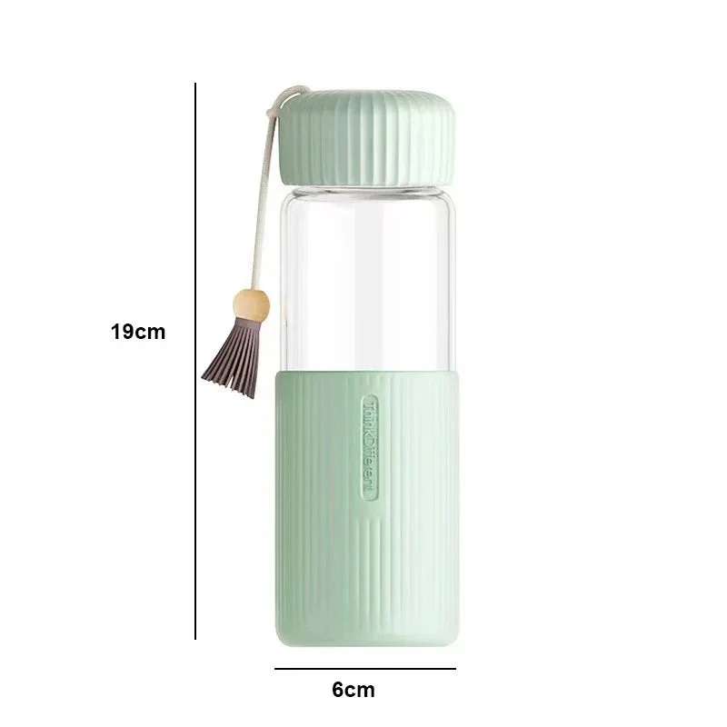 Gourde En Verre Et Silicone