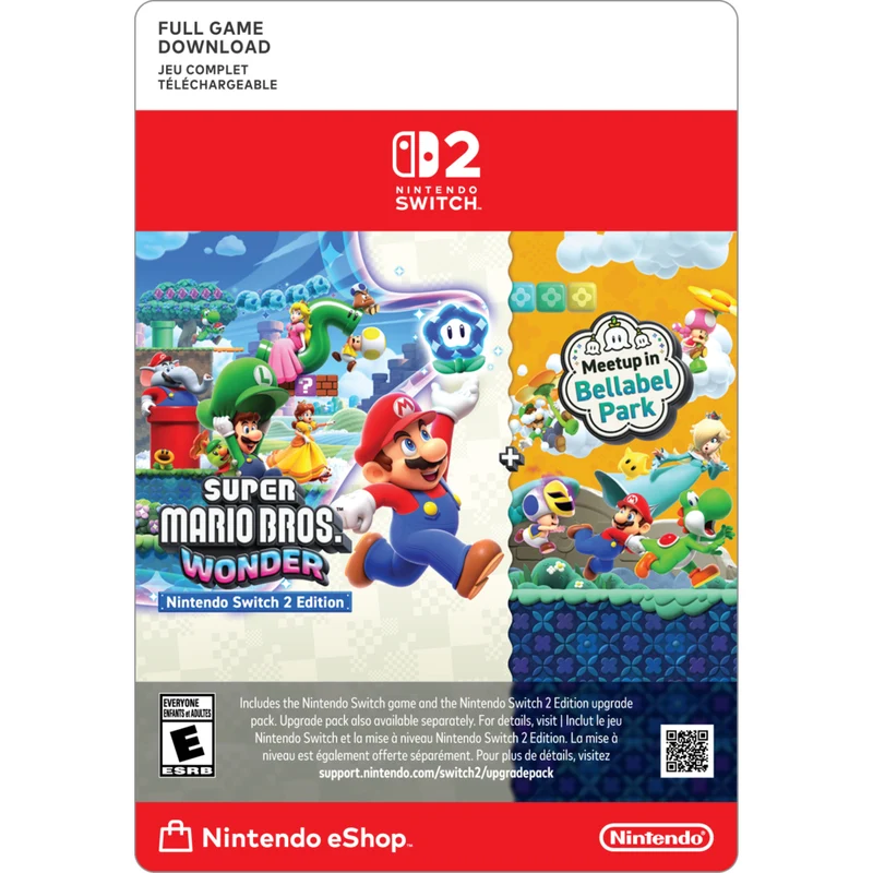 Super Mario Bros. Wonder + Meetup in Bellabel Park for Nintendo Switch 2 [Digital Code]