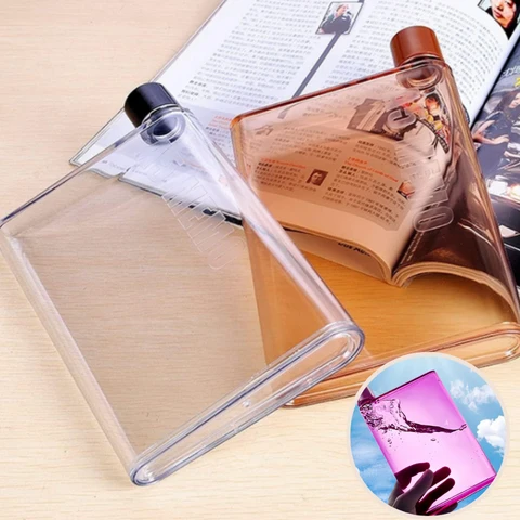 Gourde Plate Plastique 420ml | SlimBook – La Bouteille Extra-Fine