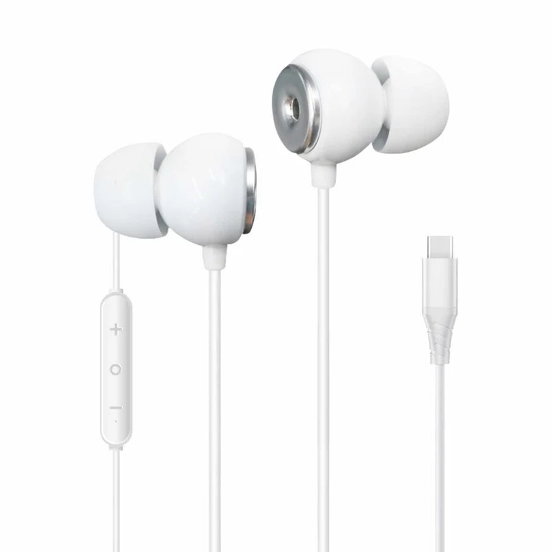 Helix Eco USB-C Earbuds - White